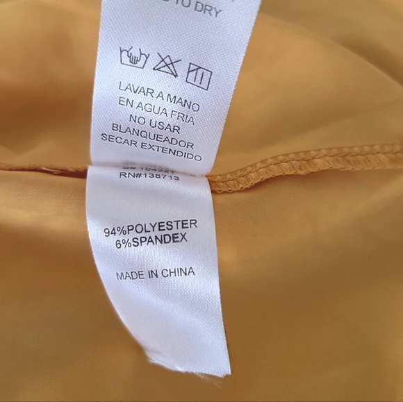 Doe & Rae Orange Smocked Mini Dress - Picture 10 of 10